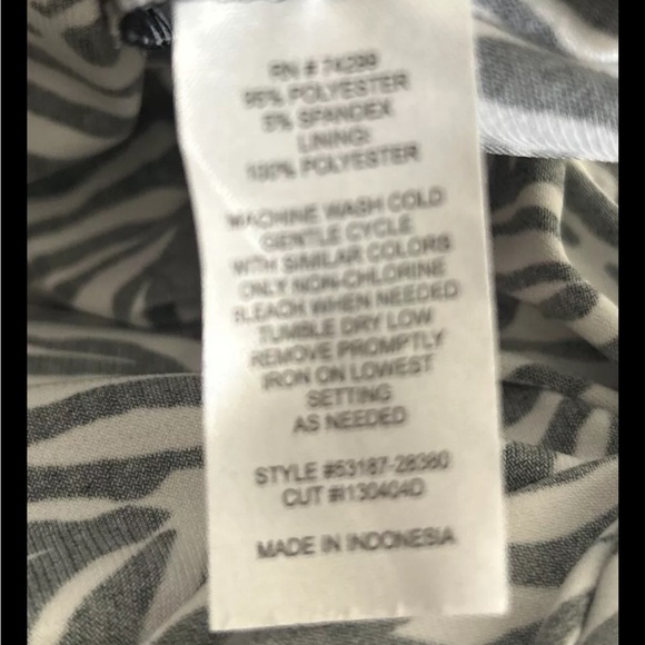 Enfocus Petite Women’s Black White Stretch Casual Career Dress Size 8P - Picture 9 of 9